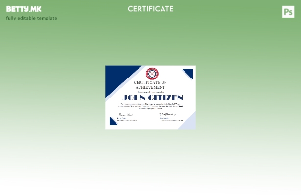 Модерен стил Шаблон за сертификат за учество во кошарка на САД